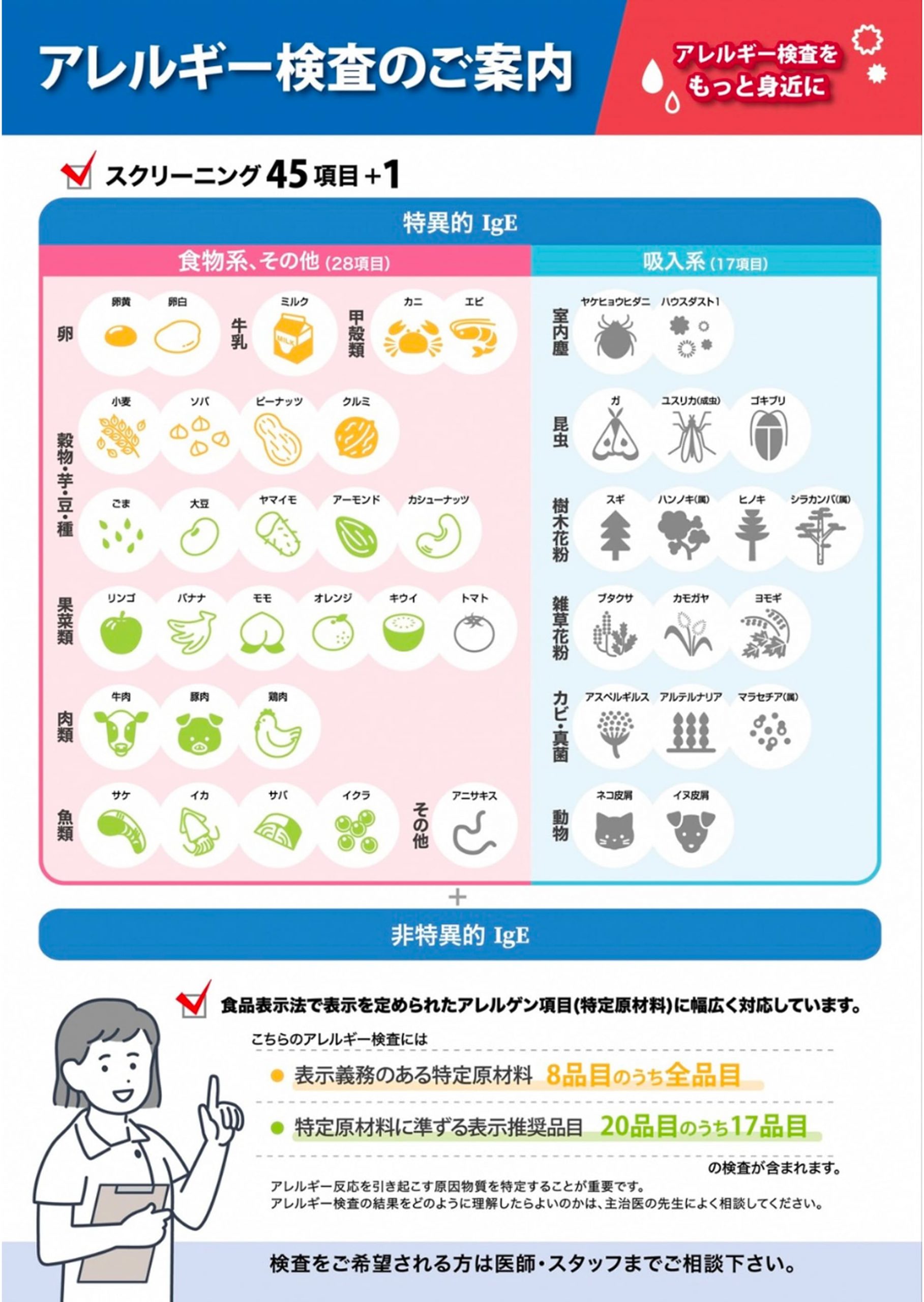 アレルギー検査のご案内